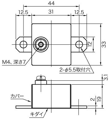 GROUND NITE Ⅱ寸法図